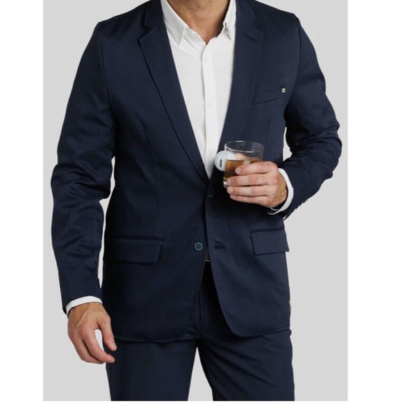 William Murray Golf Serious Business Blazer Performance Mens Small Blue NWOT - Picture 1 of 16